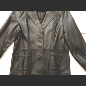 Originaux Pablo genuine leather car coat/jacket. Great condition. Classic style